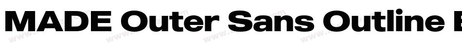 MADE Outer Sans Outline Black PERSONAL USE字体转换